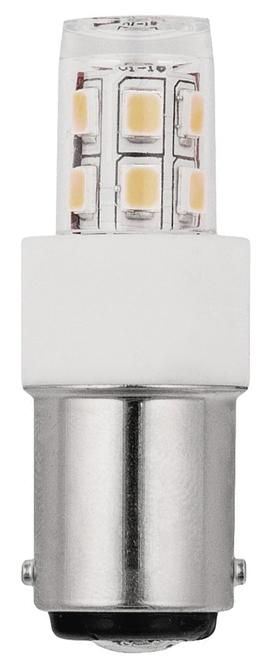 S&H 35642 LED-Röhrenform 13SMD 17x47mm Ba15d 10-30VAC/DC 2W/827 190Lm 360°