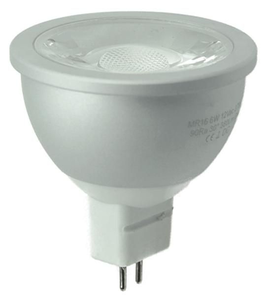 S&H 37095 LED MR16 1x6WCOB Ø50x51mm GU5,3 12-16VDC 12VAC 6W 370Lm 2700K 60°