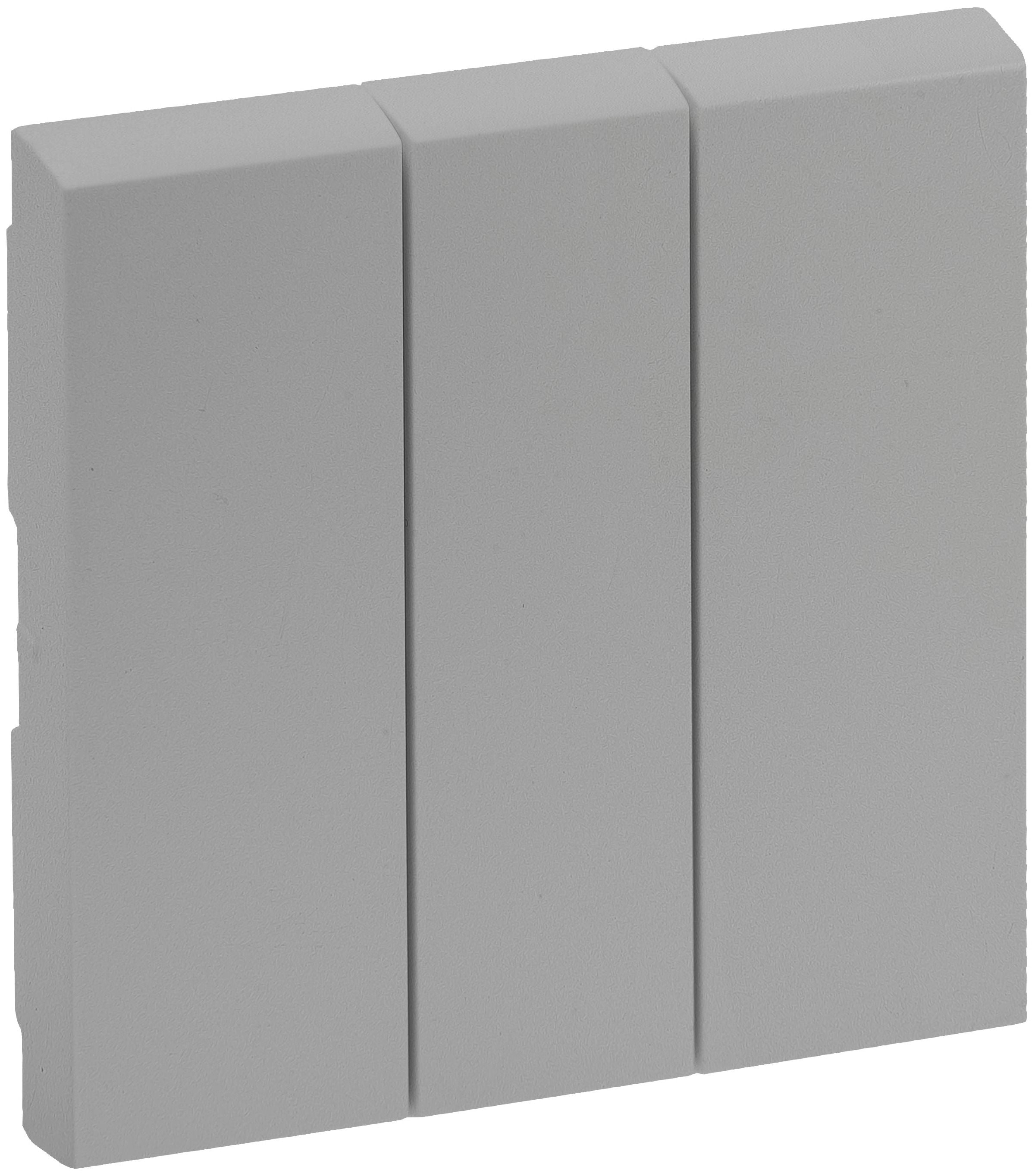 Legrand 864303 Wippe 3-fach Schalter Niloe Step Aluminium