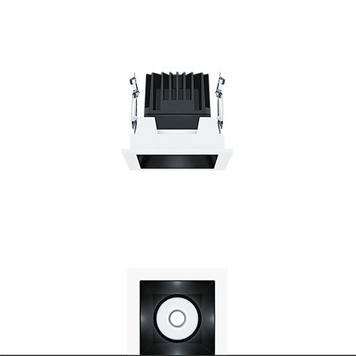 Zumtobel PANOS INF Q100L 15W LED940 LDO VFL-BK WH LED Decken-EBleuchte 60816825