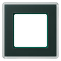 Jung AV581GLMSG Glasrahmen 1f senkr.eu.waager.e Montage Glas A VIVA sm