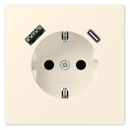 Jung LC1520-15CA245 SCHUKO-Steckd.m.USB Typ AC LC4320B
