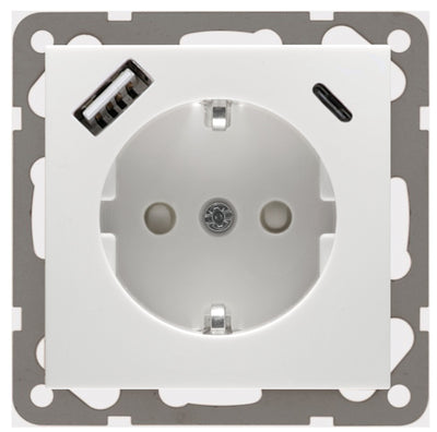 Peha D 11.6511.02 SI USB CA SCHUKO Steckdose m.USB Ladegerät rws 00317981