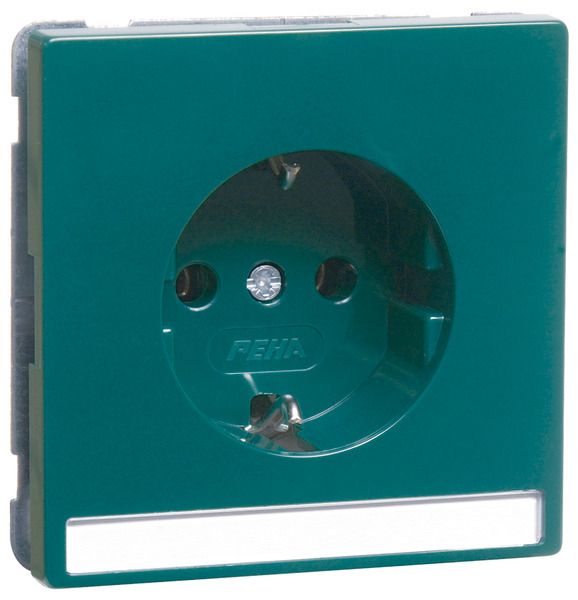 Peha D 95.6611.42 NA Steckdose SCHUKO grün Beschrift.-f. ohne Krallen 00812221
