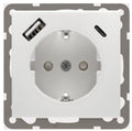Peha D 6511.02 SI USB CA SCHUKO Steckdose m.USB Ladegerät rws 00243951