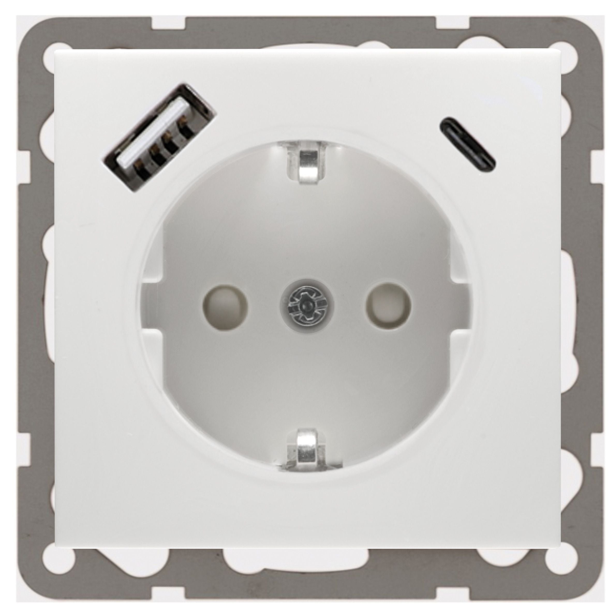 Peha D 6511.02 SI USB CA SCHUKO Steckdose m.USB Ladegerät rws 00243951