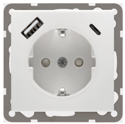 Peha D 6511.02 SI USB CA SCHUKO Steckdose m.USB Ladegerät rws 00243951