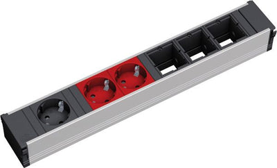 Bachmann 912.024 CONI 1xSchuko 2xSchuko rot 3xABD 2xGST
