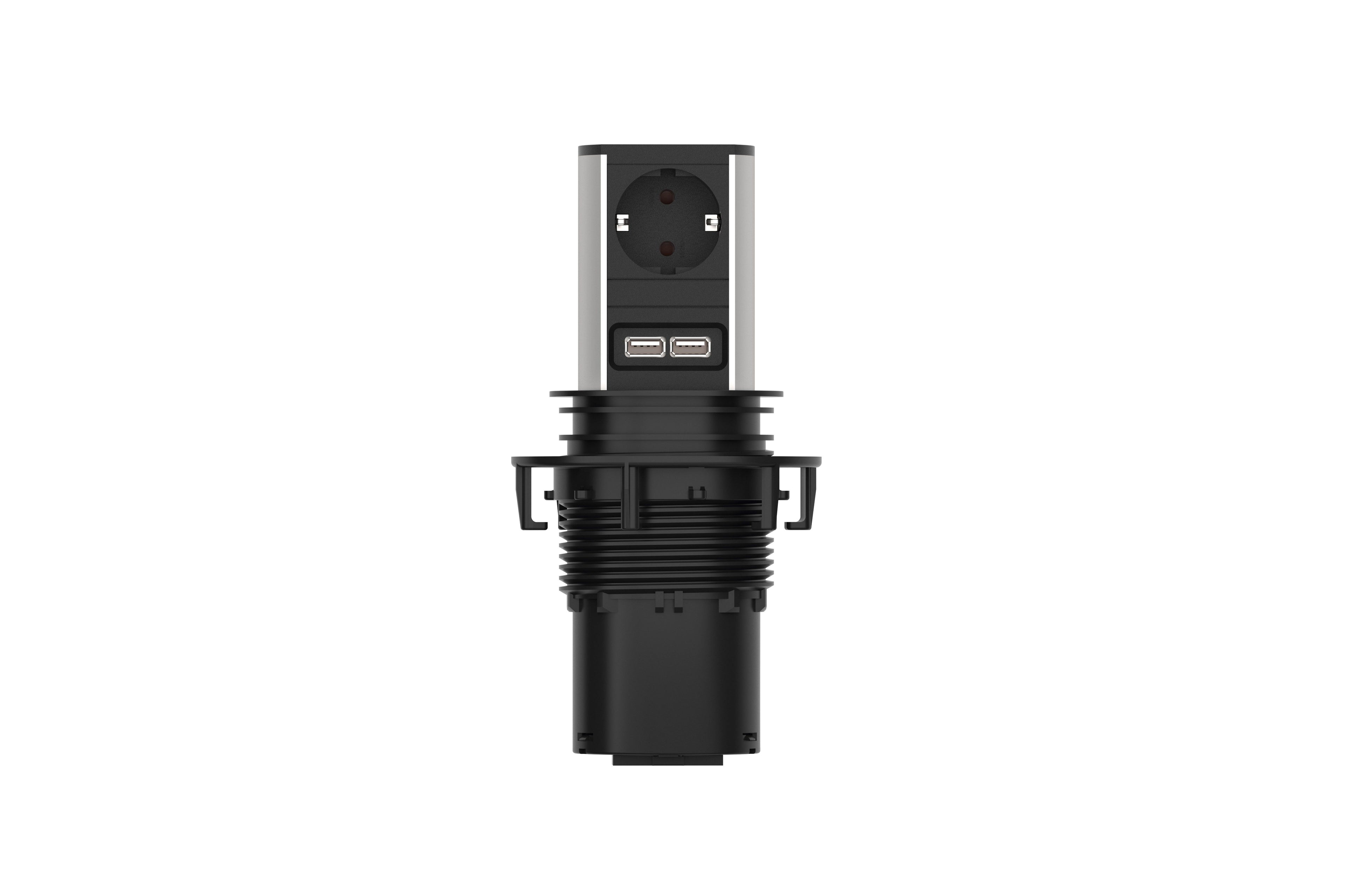 Bachmann 928.017 ELEVATOR 1xSchuko 1xUSB Charger Strom 2m Schuko