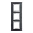 GEWISS GW16227VA Abdeckrahmen LUX International 2+2+2M vert. Schiefer