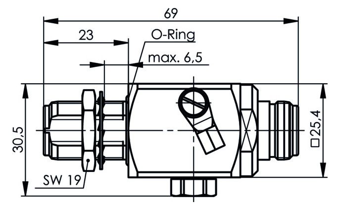 TEGA 100024248 N-Überspannungsableiter (F-F) 50Ohm 90V Einbau