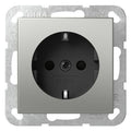 GIRA 4453600 SCHUKO-Steckdose m.Shutter System 55 Edelstahl