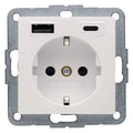 Berker 48148982 Steckdose SCHUKO/USB AC 20W PD S1 w gl