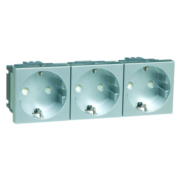 Peha D 6213.70 EMS SI Steckdose SCHUKO 3f. alu 00516311