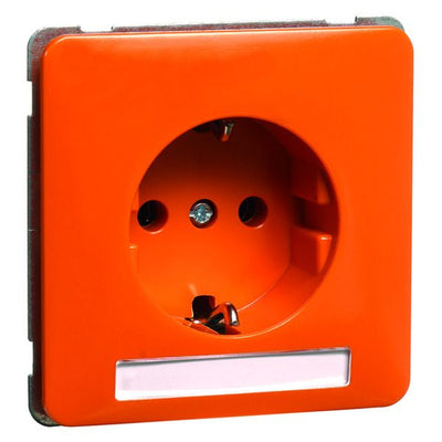 Peha D 80.6611 NA OR Steckdose SCHUKO orange Beschriftung-f. 00567421