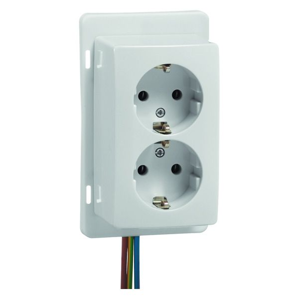 Peha H 6602/HAF-N Steckdose SCHUKO 2f WH passend auf eine H.A.F. Dose 00495321
