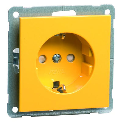 Peha D 20.6511.312 Steckdose SCHUKO gelb ohne Krallen 00018921
