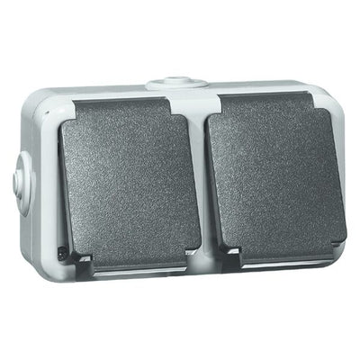 Peha D 6632 WAB Steckdose SCHUKO 2f grau 00306211