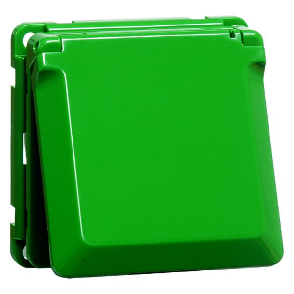 Peha D 6711.42 K Steckdose SCHUKO Einbau grün Klappdeckel 00632311