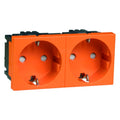 Peha D 6212.33 EMS SI Steckdose SCHUKO 2f. orange 00402511