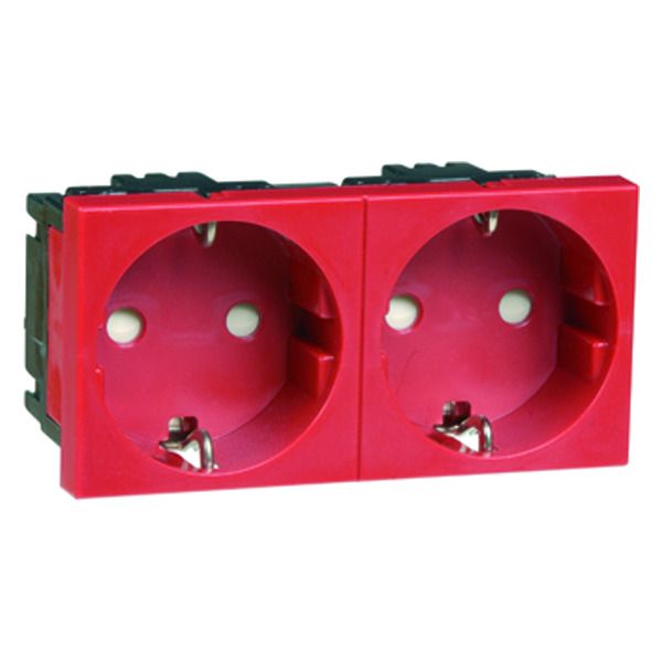 Peha D 6212.36 EMS SI Steckdose SCHUKO 2f. rot 00402711
