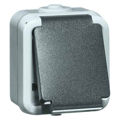 Peha D 6621 WAB Steckdose SCHUKO grau Schraubklemmen 00390711