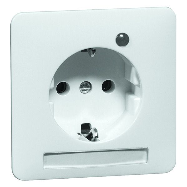 Peha D 80.6611 GLK NA W Steckdose SCHUKO weis Beschrift.-f. Kontrolllicht 0044781