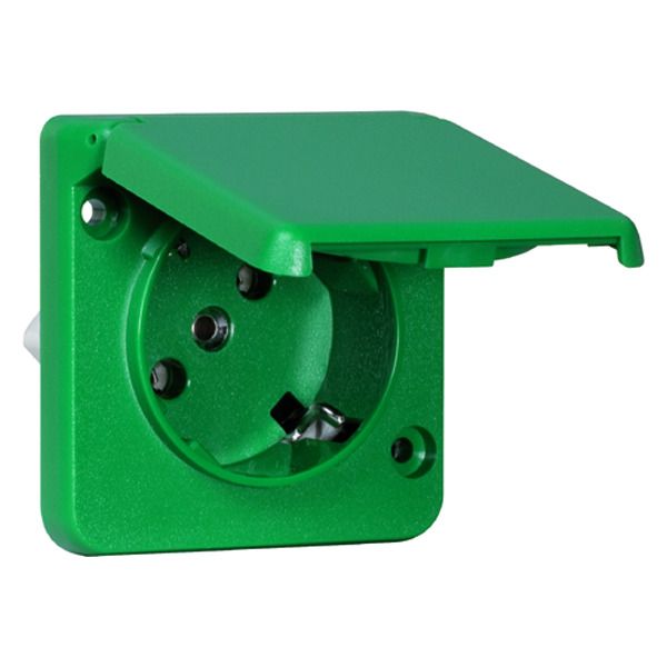 Peha D 6711.42 WI WE S Steckdose SCHUKO Einbau grün 45° 00642811