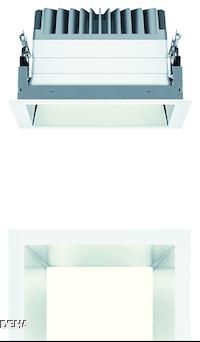 Zumtobel P-INF Q190H LED2500-930 LDO AL WH LED Decken-Einbauleuchte 60818275