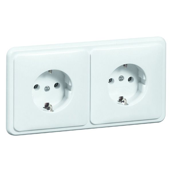 Peha H 80.6512 SI/572 W Steckdose SCHUKO 2f weis 00490221