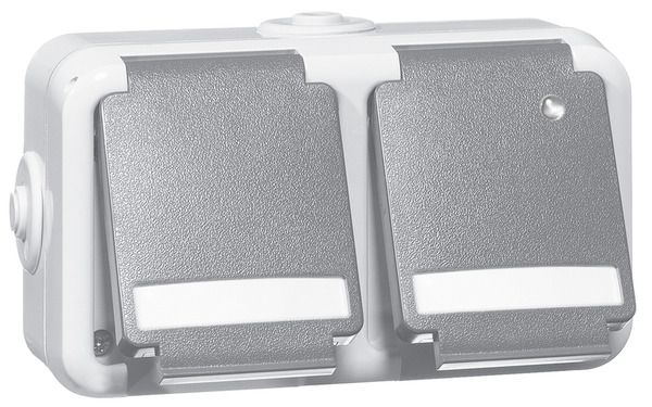 Peha D 6632 WAB GLK NA Steckdose SCHUKO 2f GY Beschrift.-f. Kontrolll. 00333511