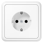 Jung 51520 WW SCHUKO®-Steckdose 16 A 250V ~ m.Rahmen Duroplast Serie CD aws