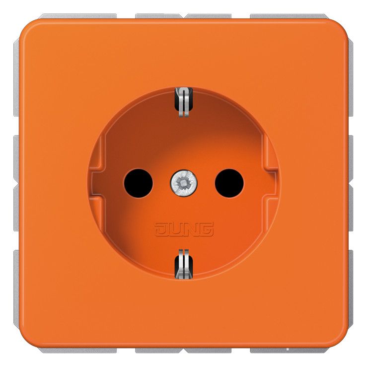 Jung CD1520BFO SCHUKO Steckdose bruchsicher orange