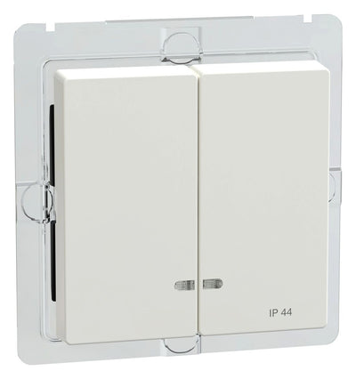 Mert MEG 3424-0319 Doppelwippe m.Ko.- fenster IP44 polarweiß glänzend System M