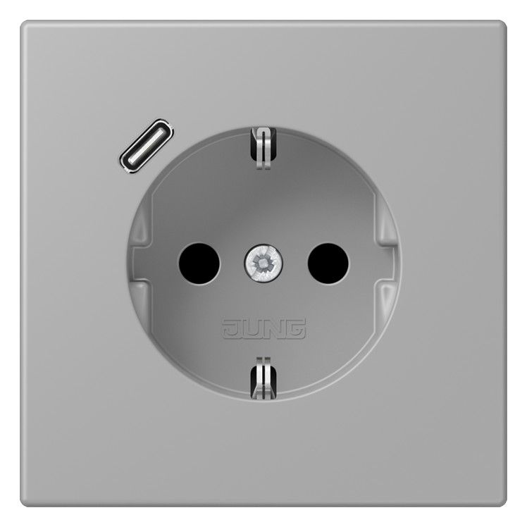Jung LC1520-18C204 SCHUKO-Steckd.m.USB Typ C LC32012