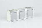 RED 2410-50-0030 Schuko Steckdose FR AP 3-fach IP54 waagrecht