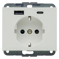 Berker 48147009 Steckdose SCHUKO/USB AC 20W PD Kx pw gl