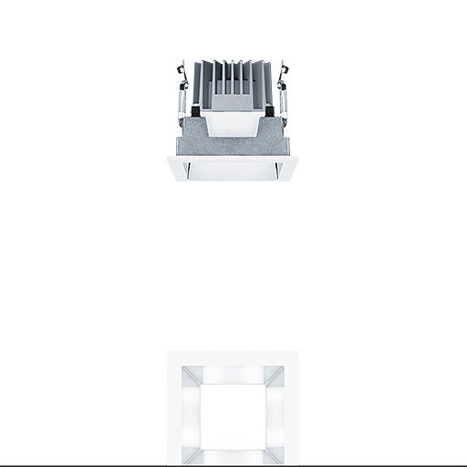 Zumtobel PANOS EVO Q100L 15W LED840 SWI AL WH LED Einbauleuchte 60815232