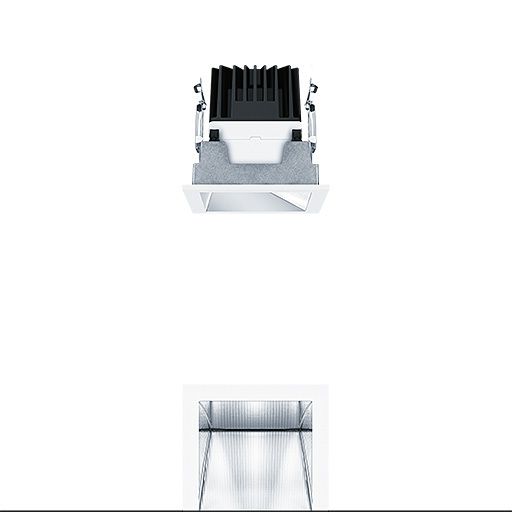 Zumtobel P-INF Q100WW LED1300-930 LDO AL WH LED Decken-Einbauleuchte 60818017