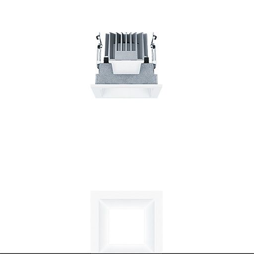 Zumtobel PANOS EVO Q100L 15W LED840 SWI WH WH LED Einbauleuchte 60815234