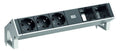 Bachmann 902.401 DESK2 3xSchuko 2xABD Strom 0,2m GST18 Inox lackiert