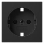 GIRA 4921005 Abdeckung SCHUKO-Steckdose m.Shutter System 55 Schwarz matt (lack.)