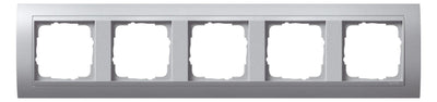 GIRA 021536 Abdeckrahmen 5fach Zwischen rahmen F/Alu Event Farbe Alu