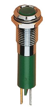 S&H 38009 LED-Signallampe Flach 5mm 12-14VDC blau
