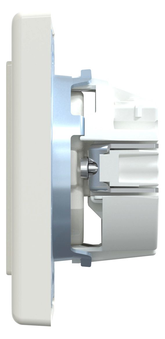 Mert MEG 2401-1419 SCHUKO-Steckdose SK volle Platte polarweiß glänz. M-SMART