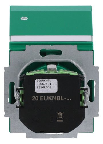 BJ 20 EUKNBL-13-82 SCHUKO Steckdosen-Einsatz gn RAL6032 future
