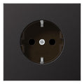 Jung AL1520ND SCHUKO Steckdose o.Kralle LS Aluminium dark