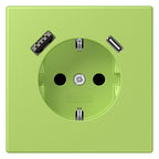Jung LC1520-15CA221 SCHUKO-Steckd.m.USB Typ AC LC32052