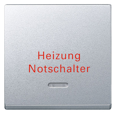 Mert 431860 Wippe m.Kontrollfenster+ Aufd. Heizungsnot aluminium System M