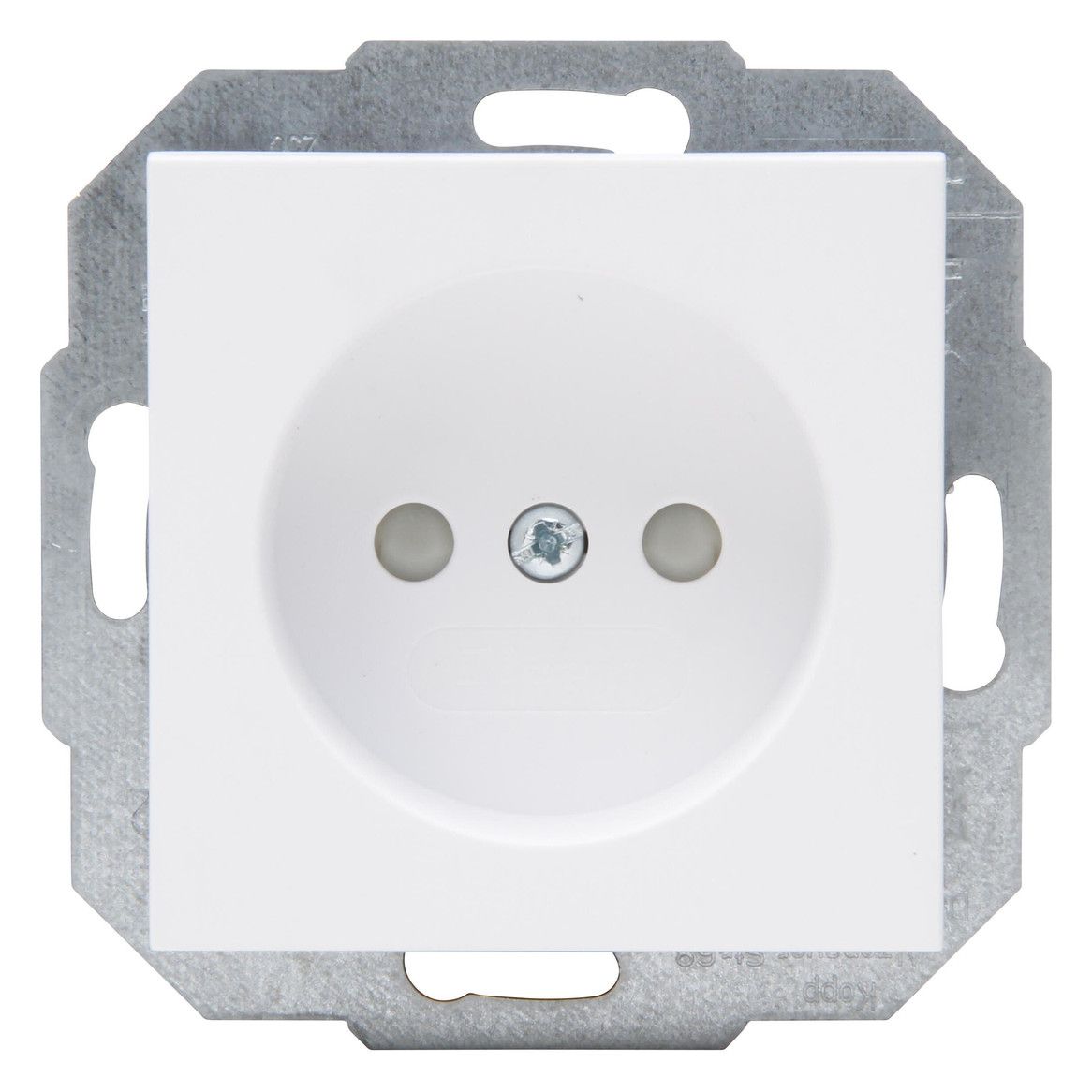 Kopp 948632004 HK07 Steckdose o.Schuko erh.Ber.schutz arktisweiß matt